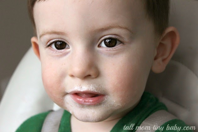 toddler_eating_tall_mom_tiny_baby_purellwipes_purell_wipes_messy_collectivebias